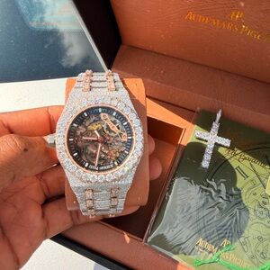 Audemars Piguet Diamond-Accented Silver Watch